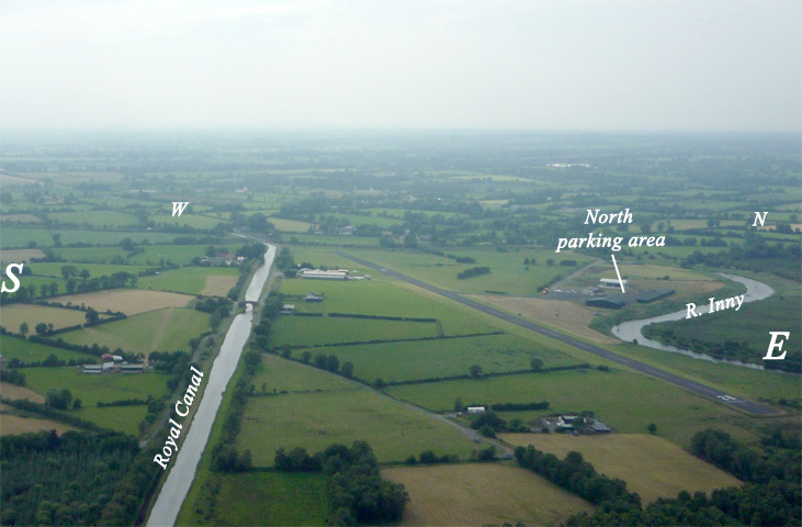aerial view of airfield